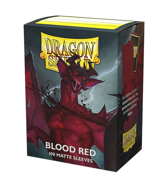Fundas Standard Matte Non-glare - Blood Red - Dragon Shield
