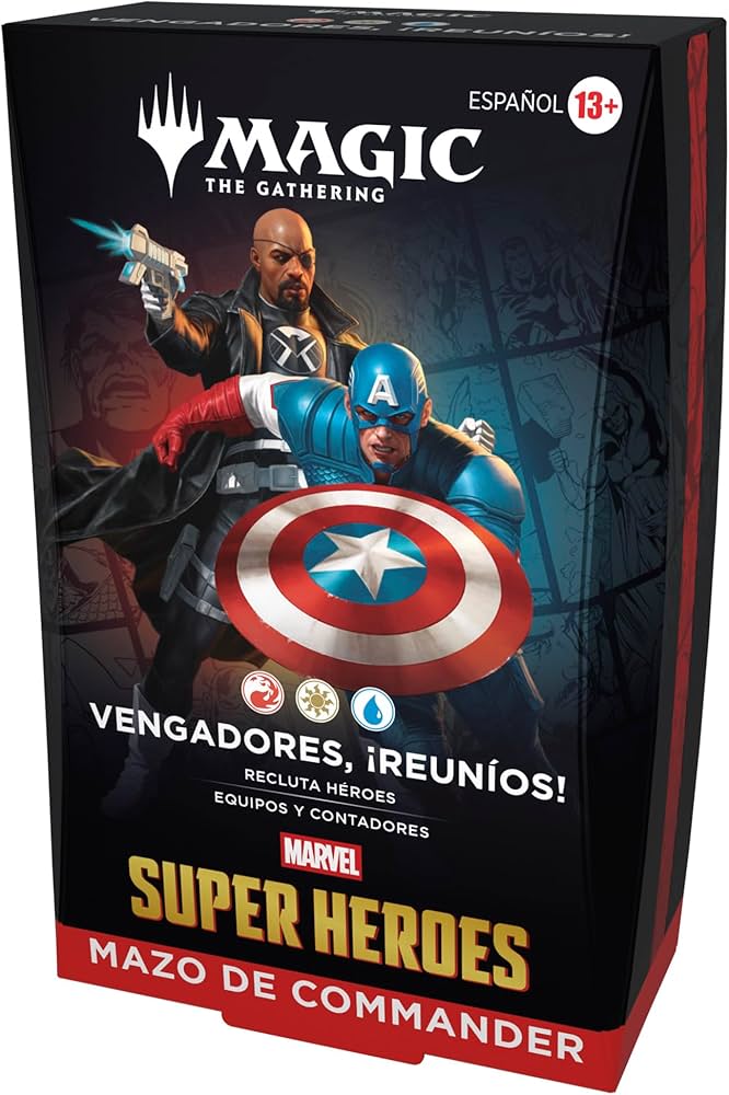 Mazo de Commander de Magic: The Gathering | Marvel Super Heroes - Vengadores, ¡reuníos! (Versión en Español)