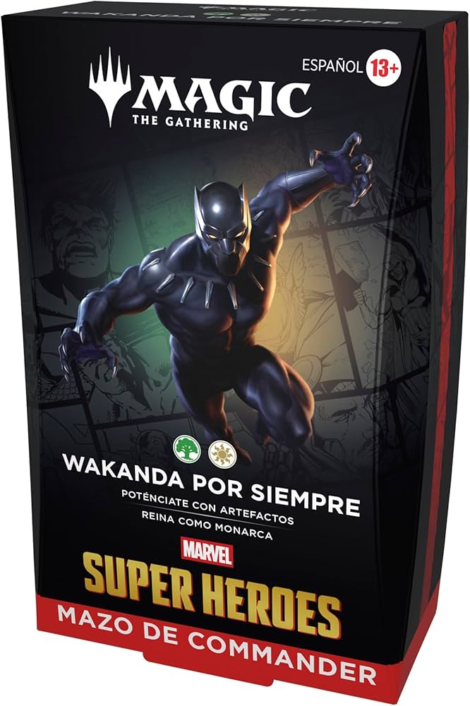 Mazo de Commander de Magic: The Gathering | Marvel Super Heroes - Wakanda por Siempre (Versión en Español)