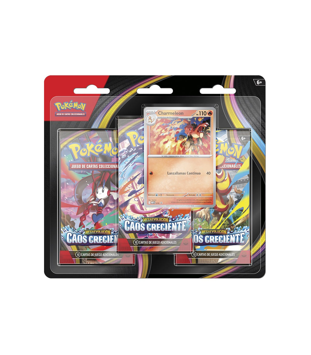 POKEMON TCG - EXPANSION BLISTER PACK 3 MEGAEVOLUCION CAOS CRECIENTE (ESPAÑOL)