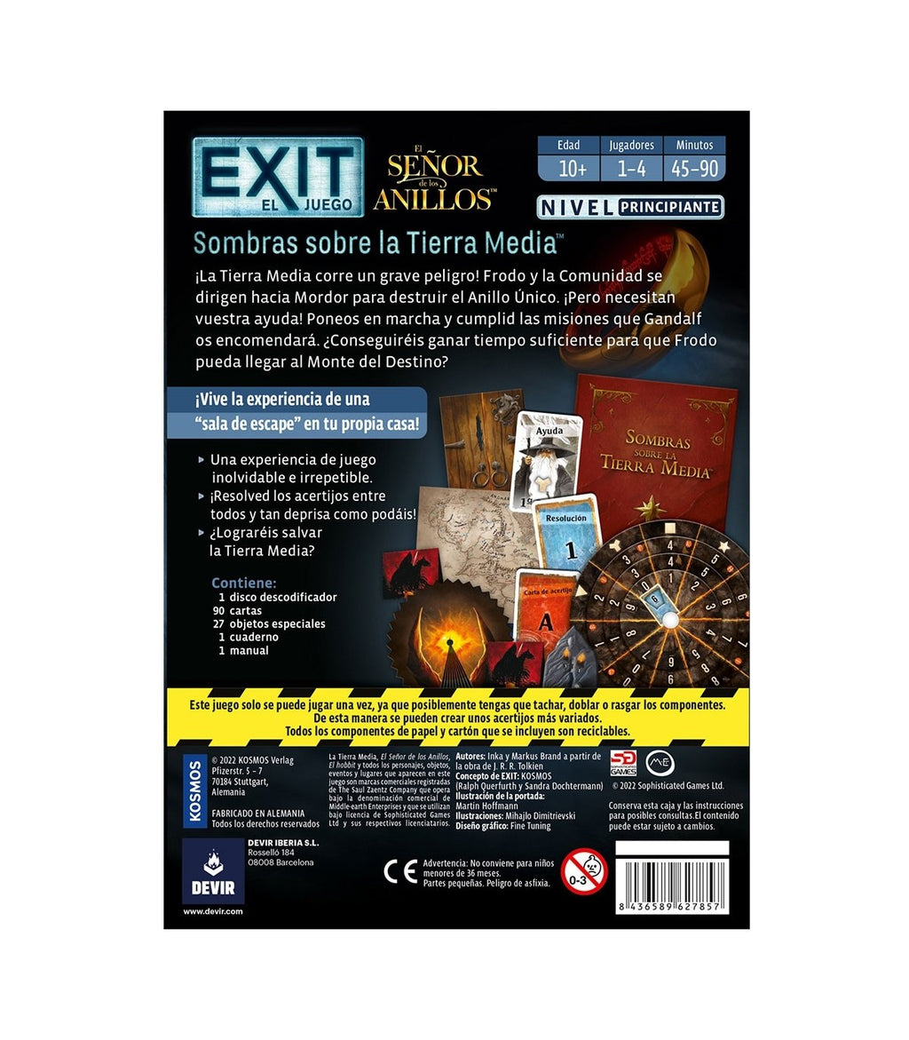 EXIT EL SEÑOR DE LOS ANILLOS: SOMBRAS SOBRE LA TIERRA MEDIA