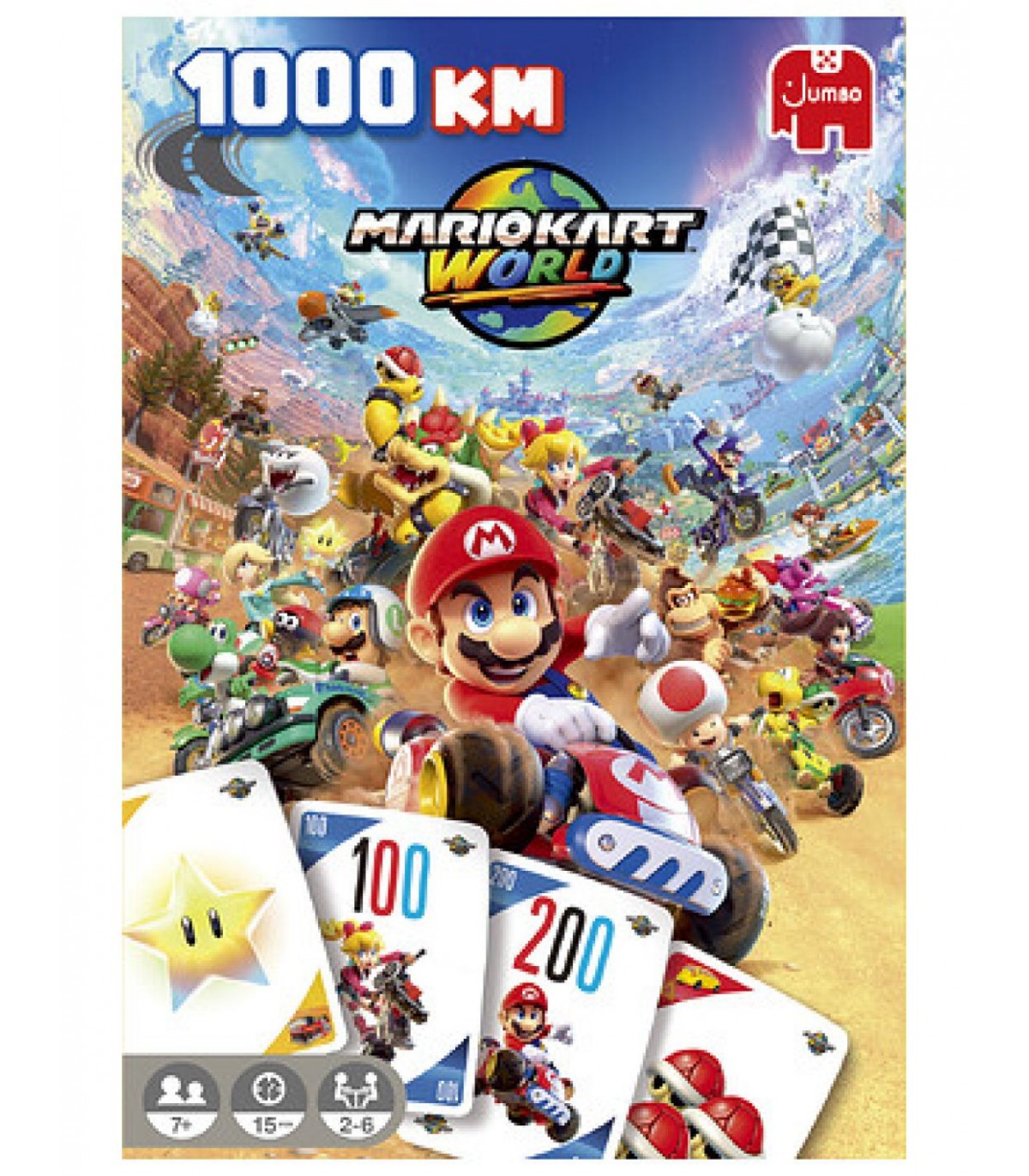1000 KM - MARIO KART WORLD JUEGO DE CARTAS