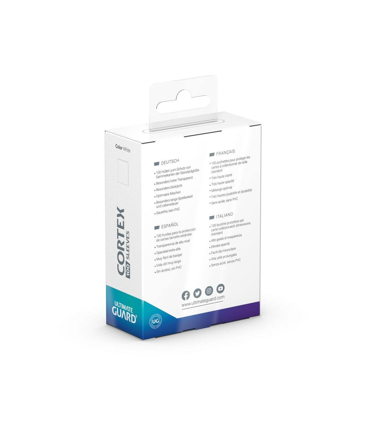 FUNDAS CORTEX TAMAÑO STANDARD 100UD - BLANCO